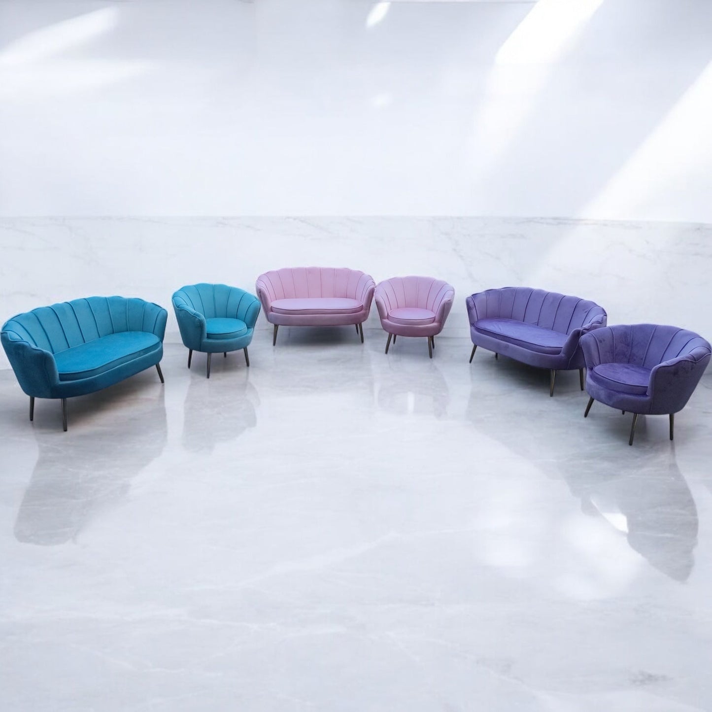 Kids Couch Sea Foam Green - Custom Prop Rentals