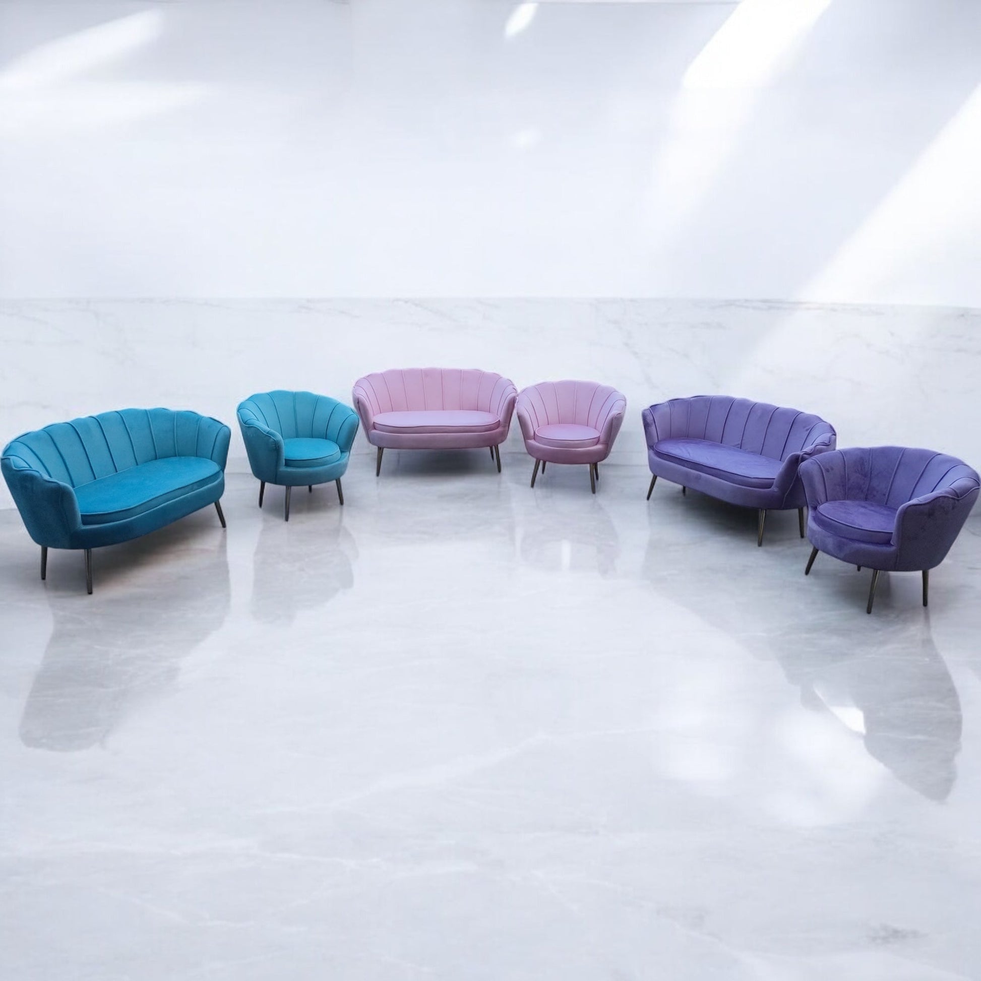 Kids Couch Sea Foam Green - Custom Prop Rentals