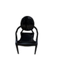 Kids Ghost Chair with arm rest Black - Custom Prop Rentals