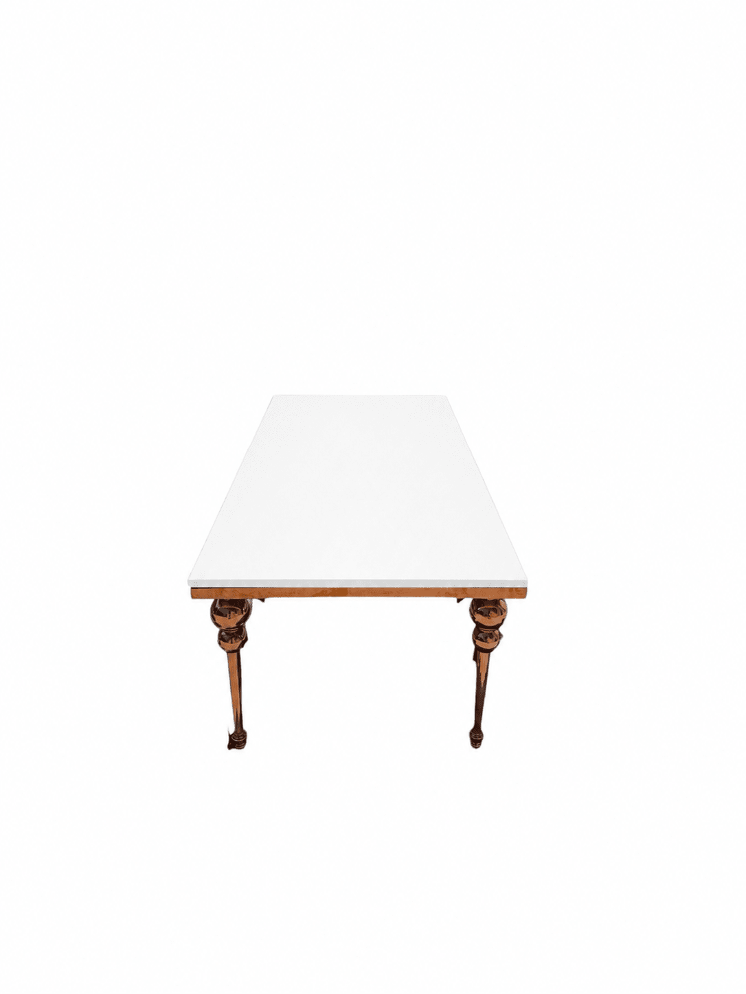 Kids Gold Rectangular Table Blue - Custom Prop Rentals