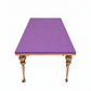 Kids Gold Rectangular Table Lavender - Custom Prop Rentals