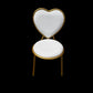 Kids Heart Chair White - Custom Prop Rentals