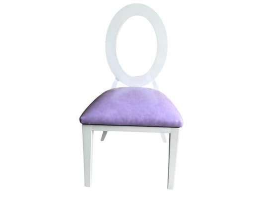 Kids Oval Back Chair Lavender - Custom Prop Rentals