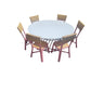 Kids Rattan Round Table White - Custom Prop Rentals