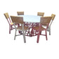 Kids Rattan Round Table White - Custom Prop Rentals