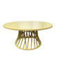 Kids Rattan Round Table Yellow - Custom Prop Rentals