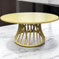 Kids Rattan Round Table Yellow - Custom Prop Rentals