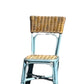 Kids Rattan Square Back Blue - Custom Prop Rentals