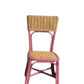 Kids Rattan Square Back Pink - Custom Prop Rentals