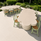 Kids Scallop Table White - Custom Prop Rentals