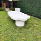 Kids Scallop Table White - Custom Prop Rentals