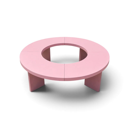 Kids Wave Table Round Pink - Custom Prop Rentals