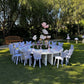 Kids Wave Table Round with Moss - Custom Prop Rentals