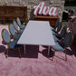 Kids White Rectangular Table White - Custom Prop Rentals