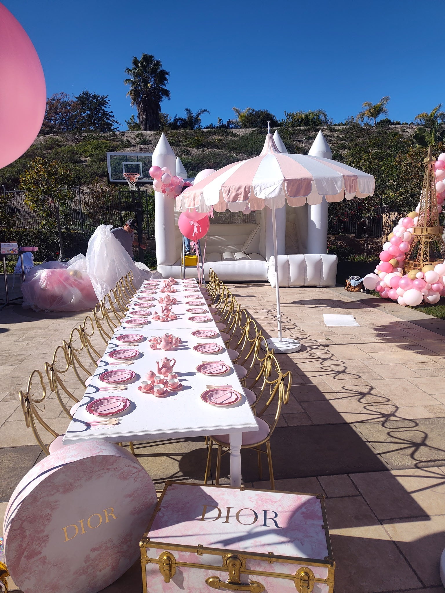 Kids White Table - Custom Prop Rentals