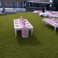 Kids White Table - Custom Prop Rentals