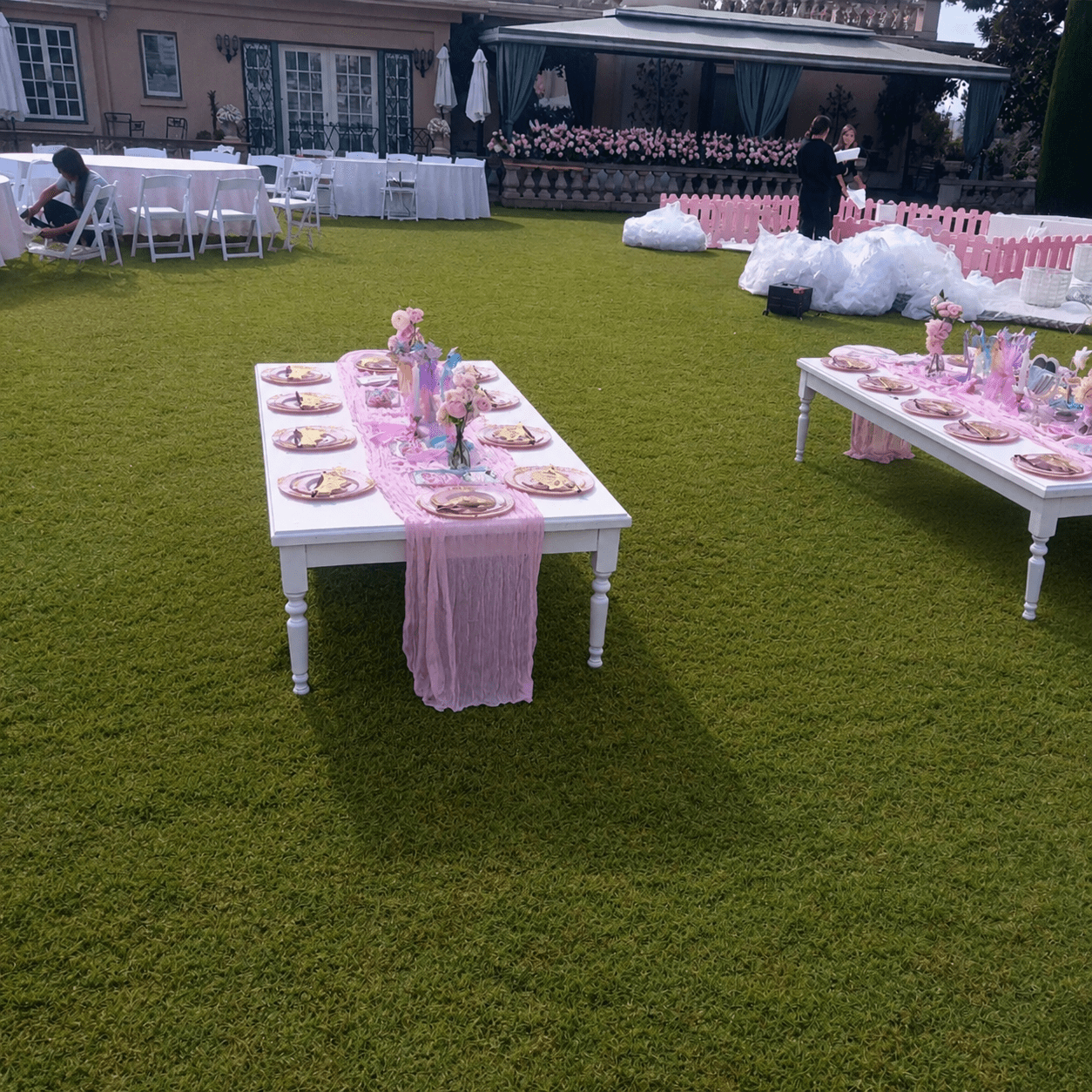 Kids White Table - Custom Prop Rentals
