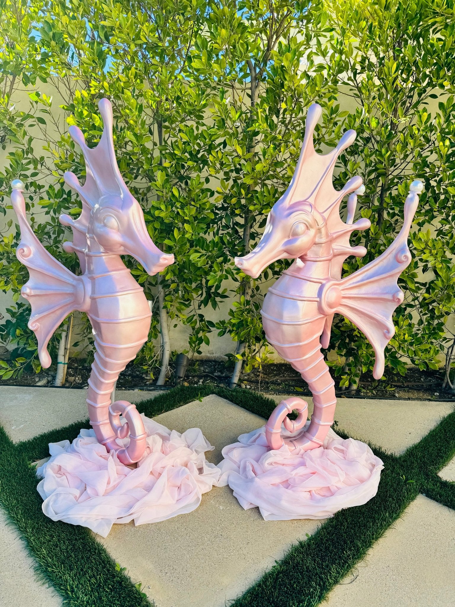 Large Seahorse Pink - Custom Prop Rentals