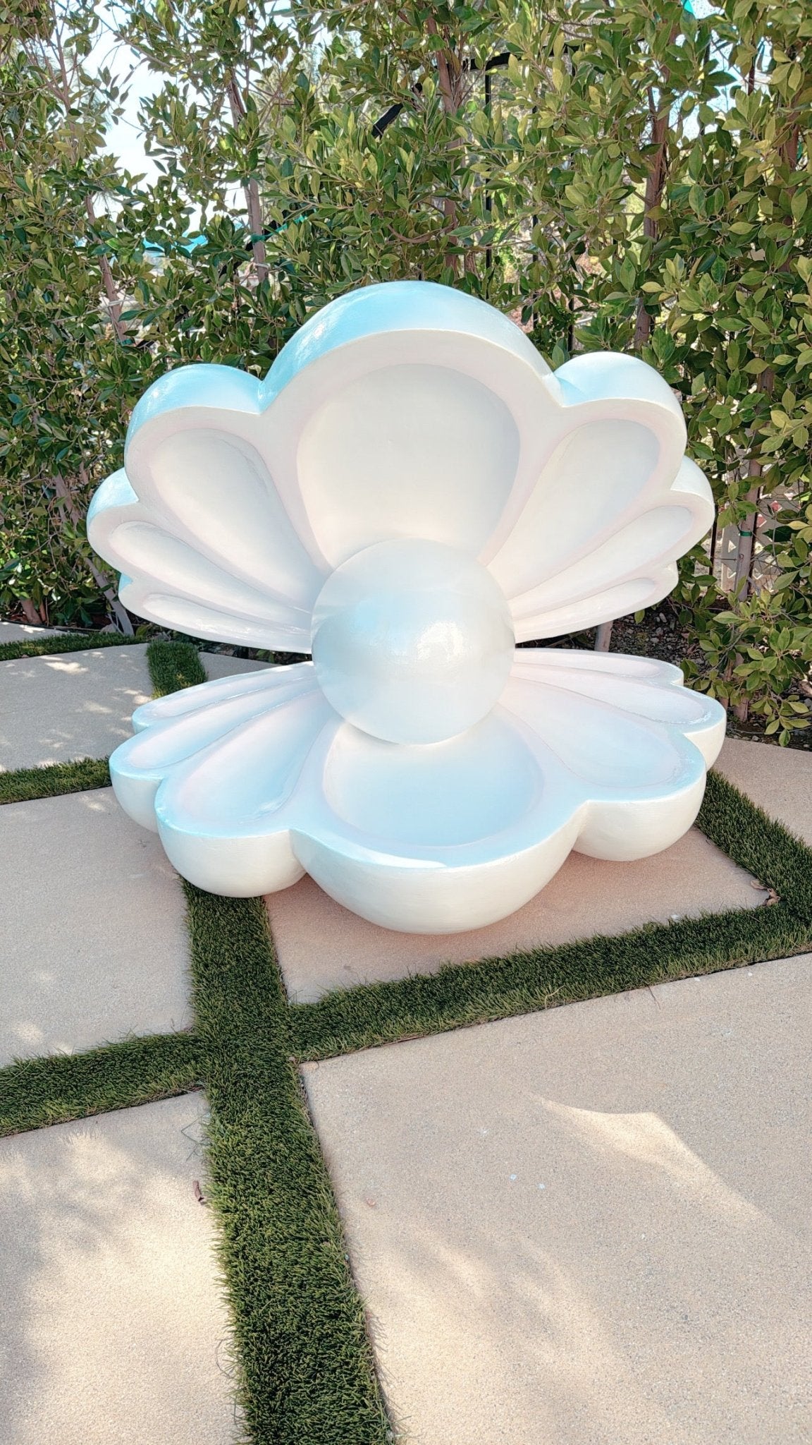 Large Seashell with Pearl - Custom Prop Rentals