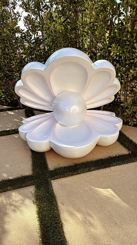 Large Seashell with Pearl - Custom Prop Rentals