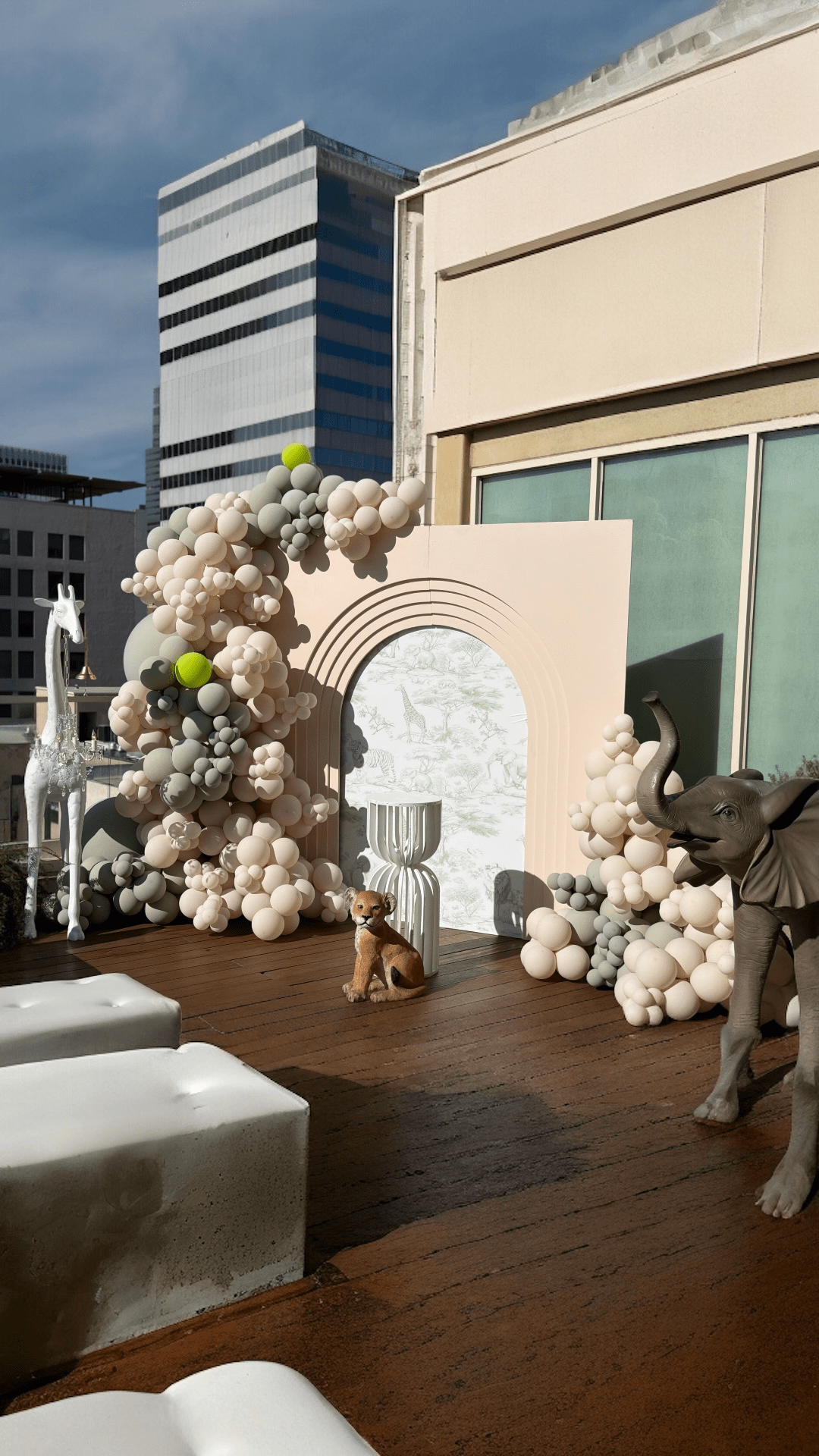 Layered Inspired Backdrop - Custom Prop Rentals