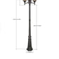 Light Post Black - Custom Prop Rentals