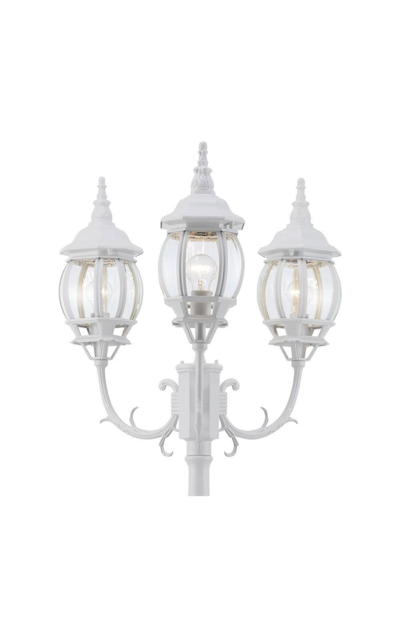 Light Post White - Custom Prop Rentals