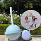 Lollipop Upside Down Pastel Blue 5ft - Custom Prop Rentals