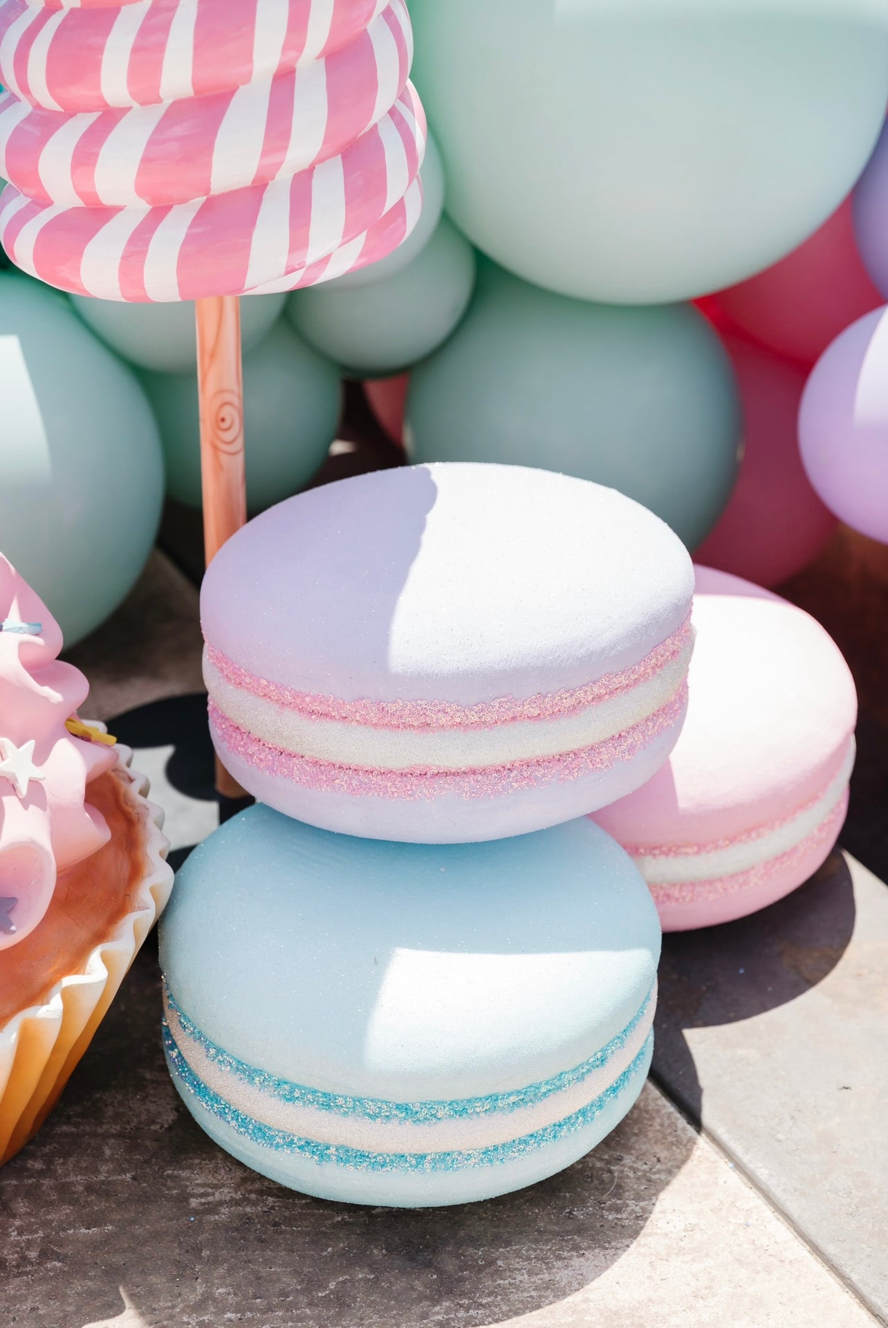 Macaroon Shiny Baby Blue - Custom Prop Rentals