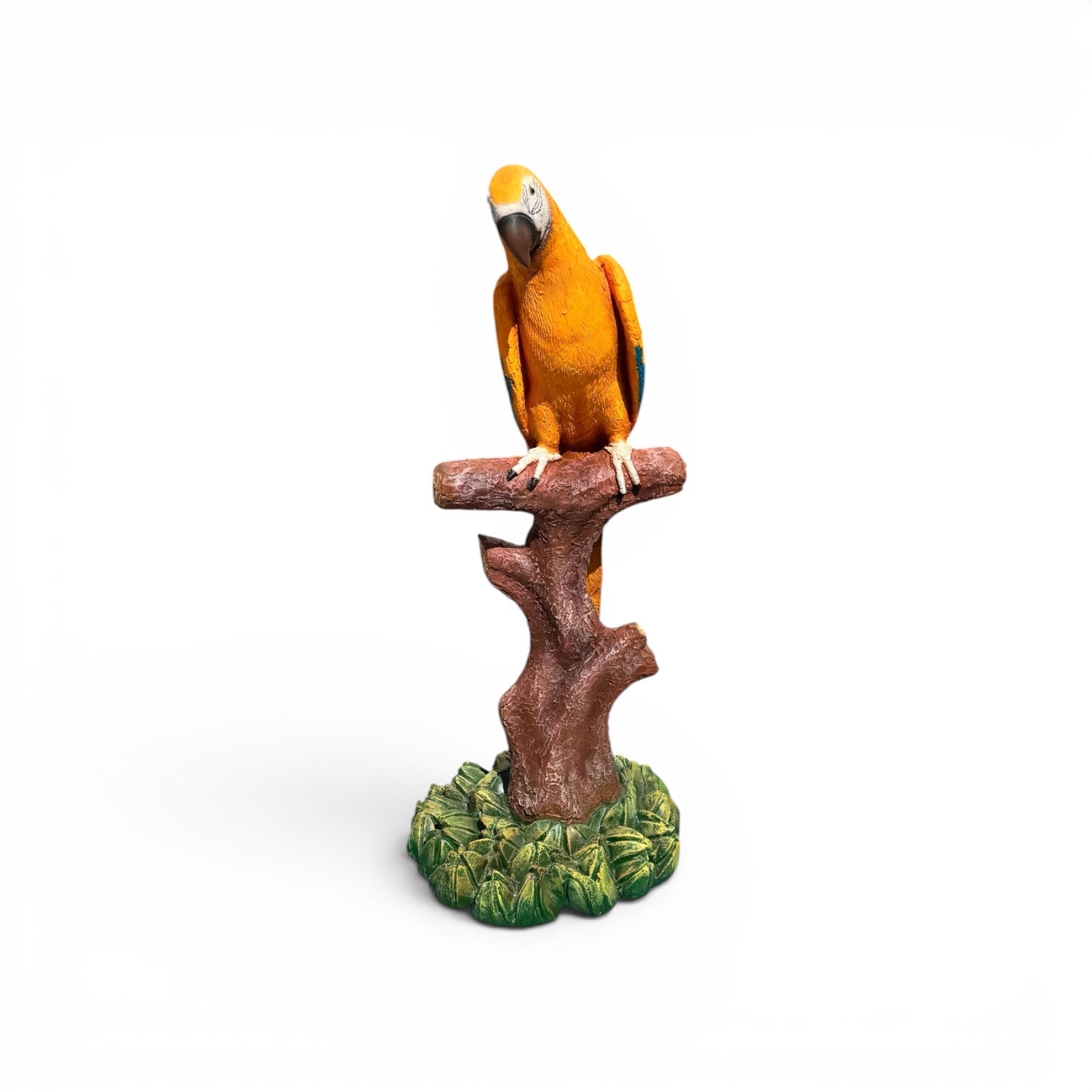 Macaw Yellow Parrot on Branch - Custom Prop Rentals