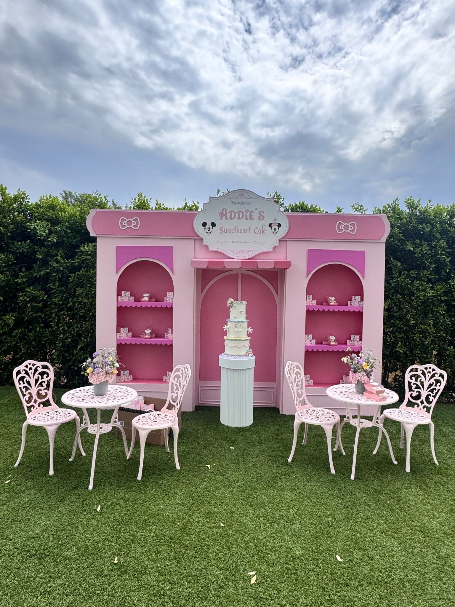Mickey Cafe Backdrop - Custom Prop Rentals