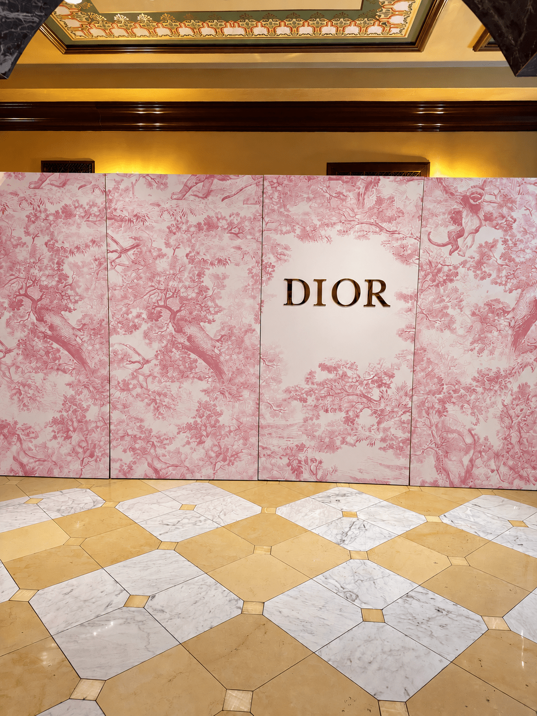 Miss Dior Backdrop Cafe - Custom Prop Rentals