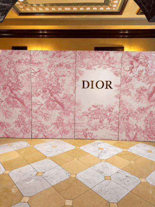 Miss Dior Backdrop Cafe - Custom Prop Rentals