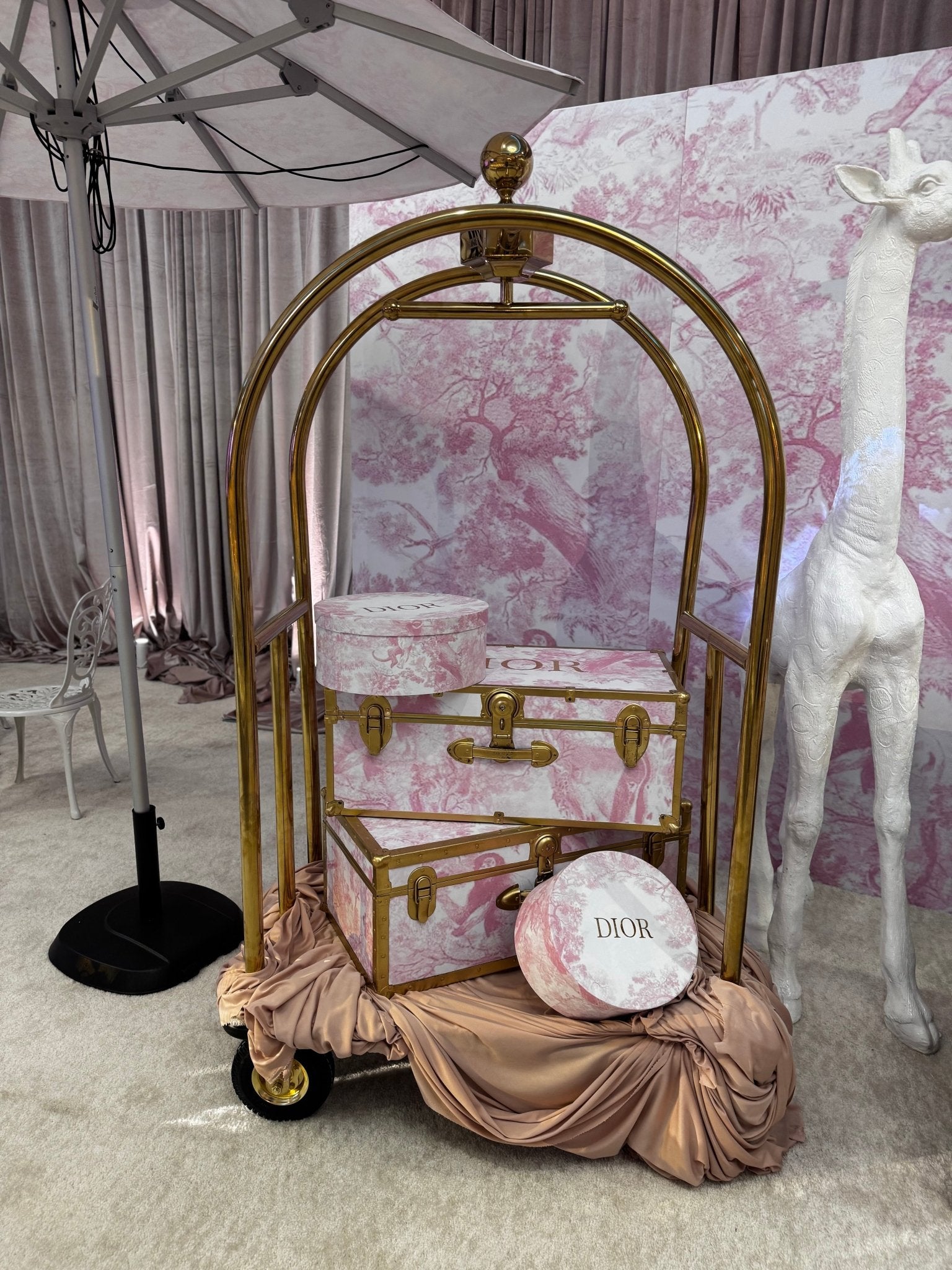 Miss Dior Bellman Luggage Package - Custom Prop Rentals