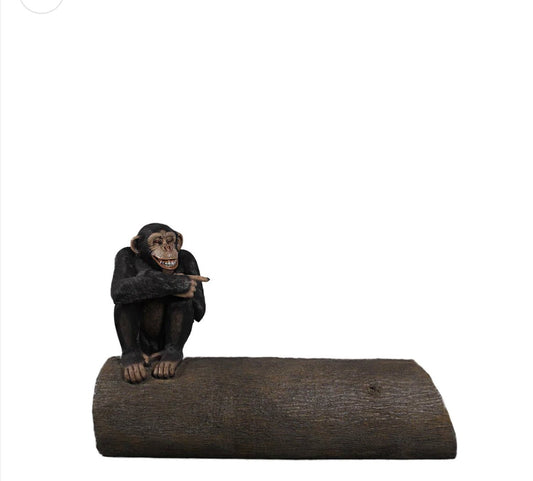 Monkey on Tree Log - Custom Prop Rentals