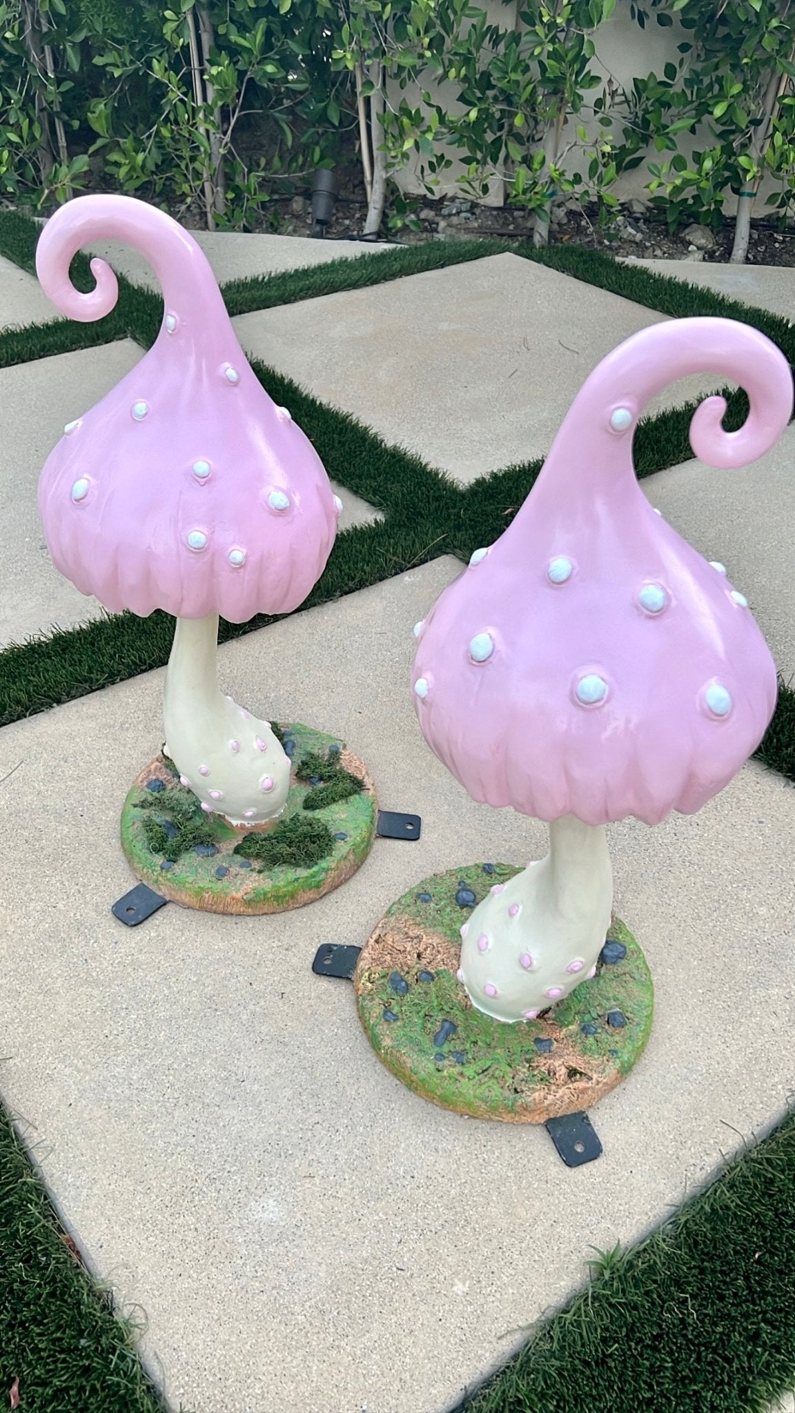 Mushroom Enchanted Pastel Pink - Custom Prop Rentals