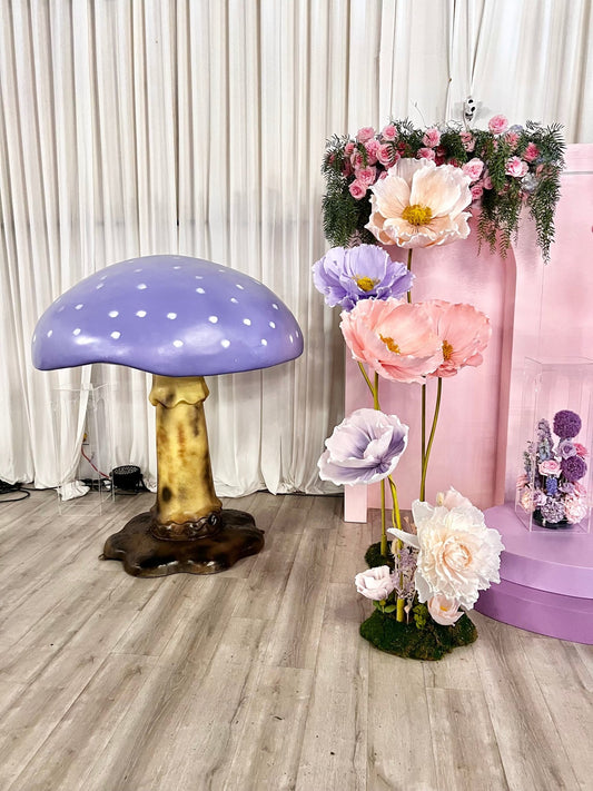 Mushroom Rosetta Purple 6ft - Custom Prop Rentals