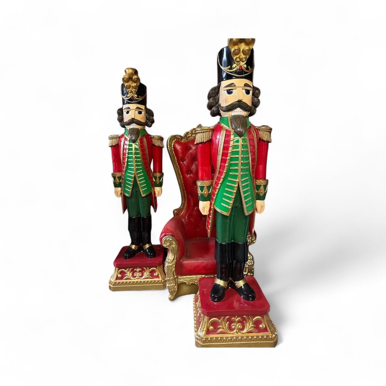 Nutcracker Red Green 8ft - Custom Prop Rentals