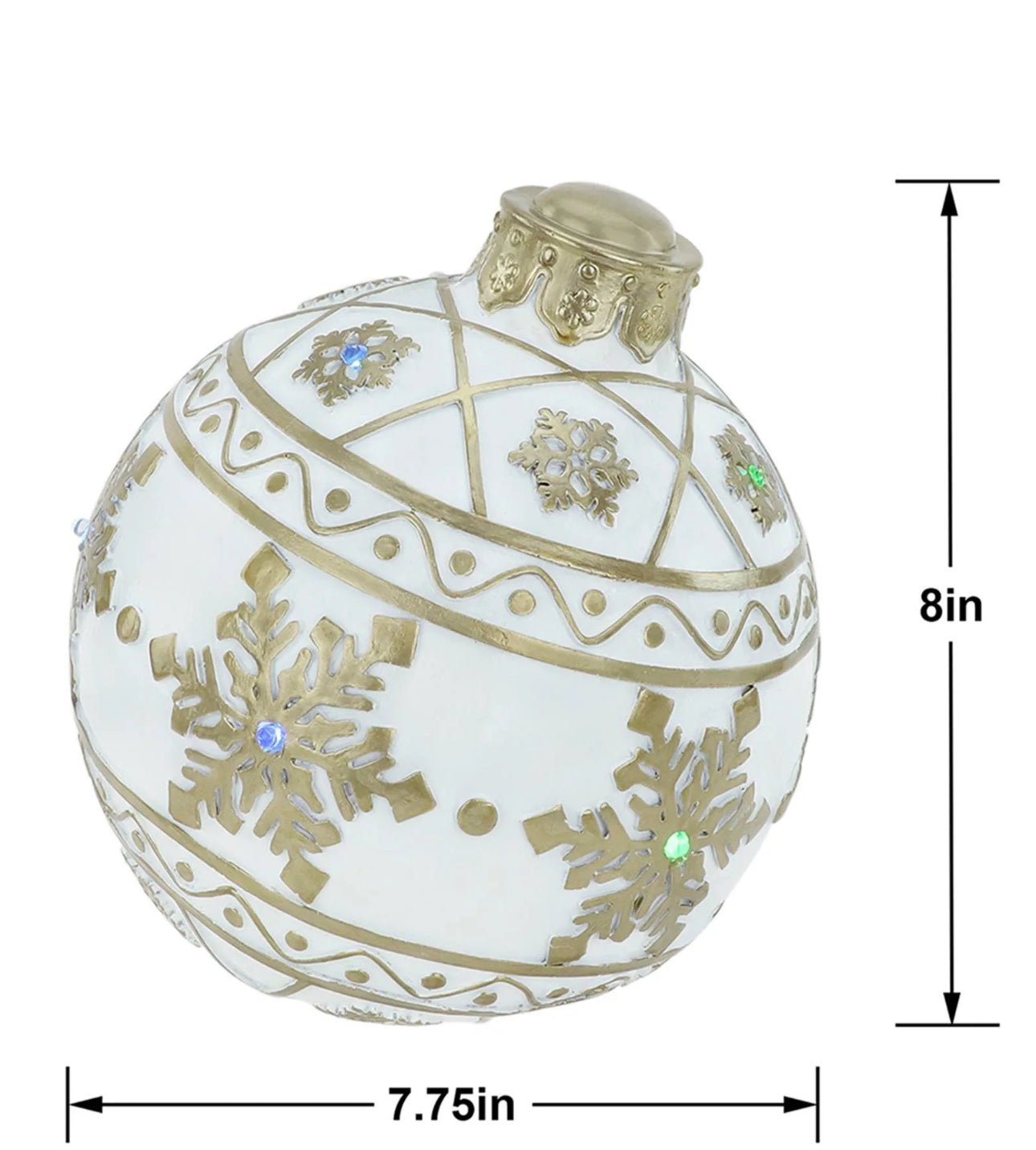 Ornament Red & Gold - Custom Prop Rentals