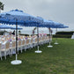 Outdoor Umbrella French Blue - Custom Prop Rentals