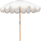 Outdoor Umbrella White Boho - Custom Prop Rentals