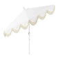 Outdoor Umbrella White Scallop - Custom Prop Rentals