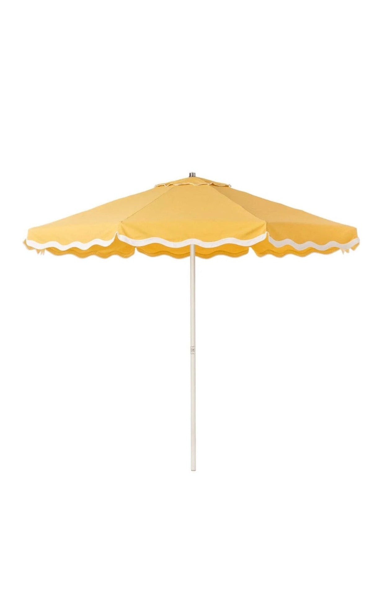 Outdoor Umbrella Yellow with Chairs - Custom Prop Rentals