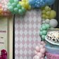 Pink Checkered Wall - Custom Prop Rentals