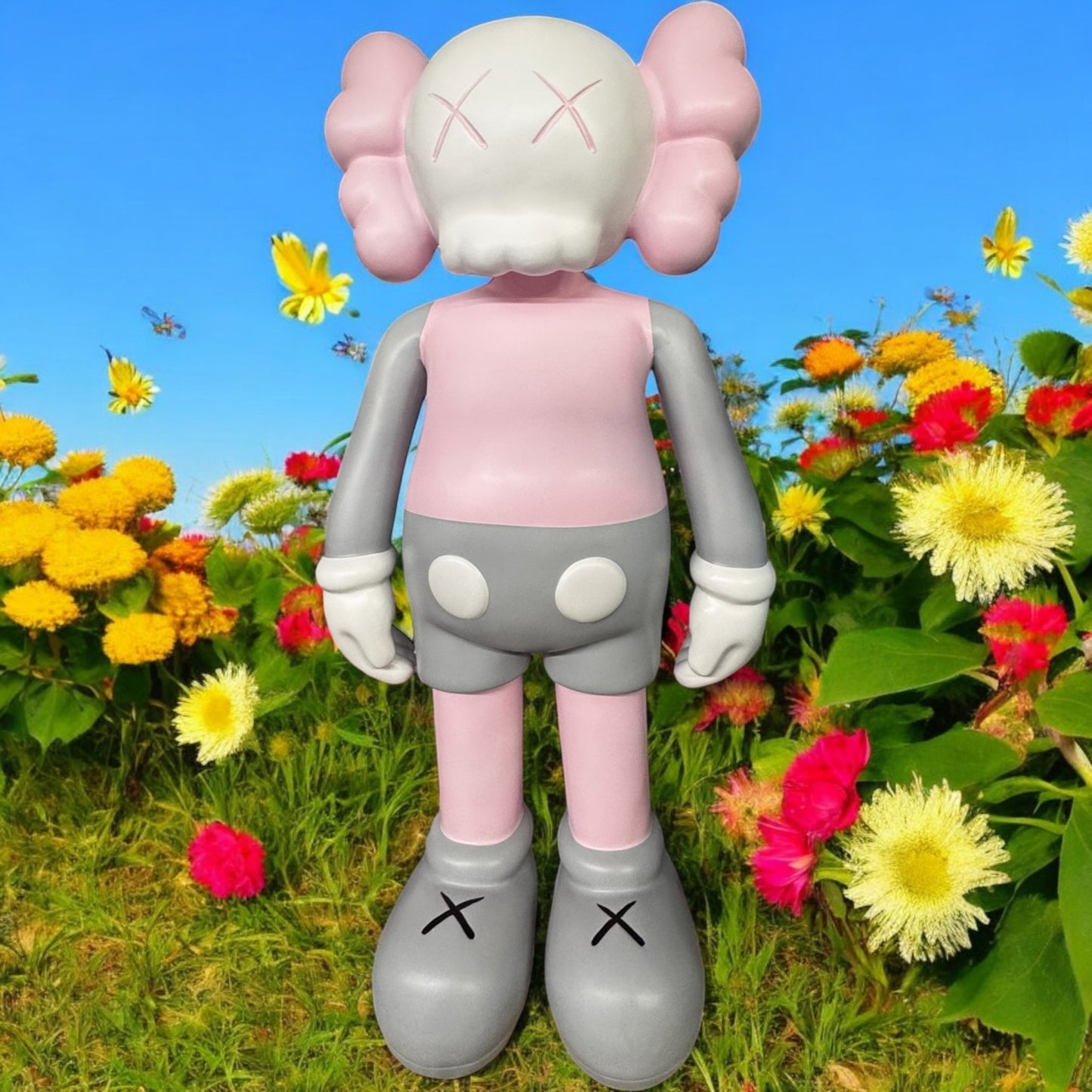 Pink Kaws Standing - Custom Prop Rentals