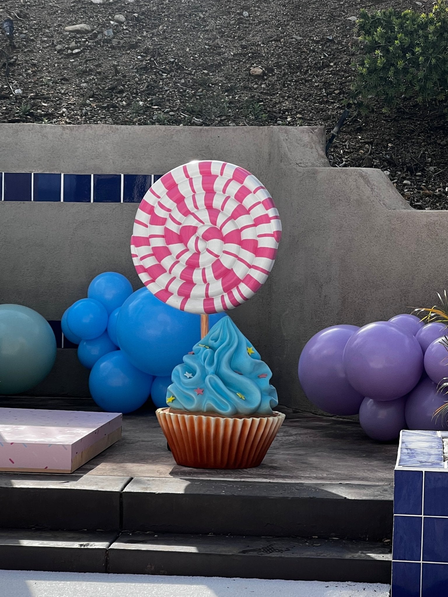 Pink Twirl Lollipop - Custom Prop Rentals