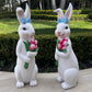 Rabbit with Flowers Pair - Custom Prop Rentals