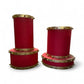Red & Gold 1 Cake Stand - Custom Prop Rentals