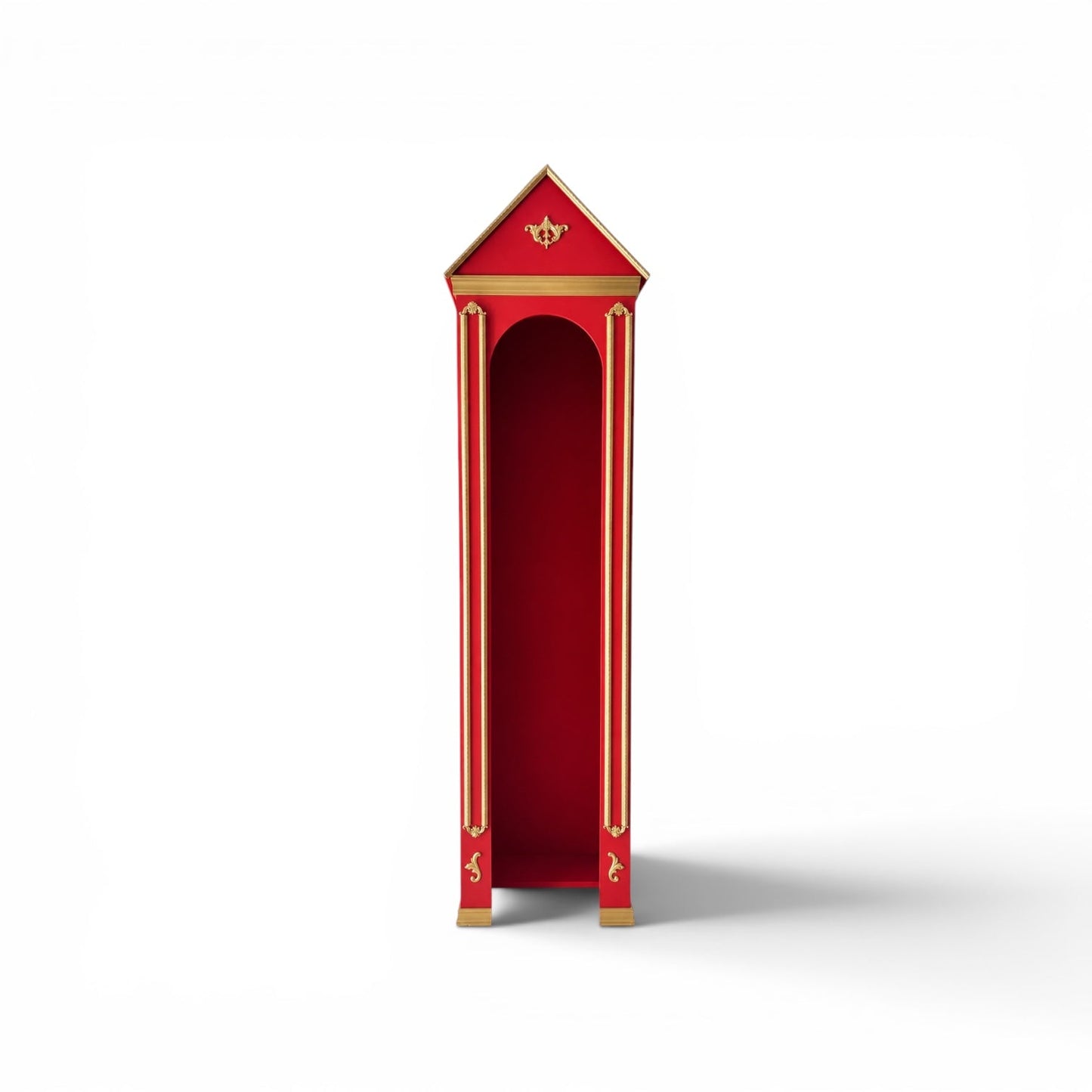 Red & Gold Sentry Box - Custom Prop Rentals