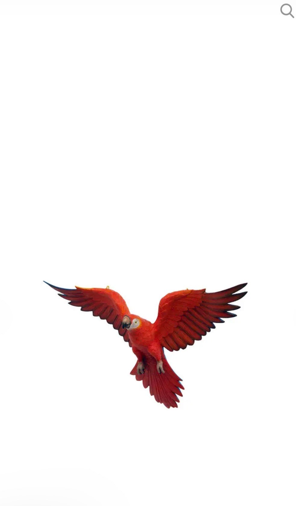 Red Macaw Flying Parrot - Custom Prop Rentals